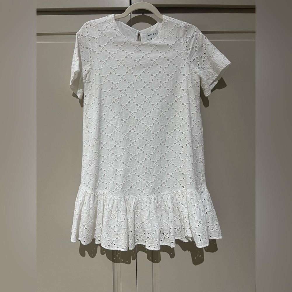Milly White Eyelet Dress